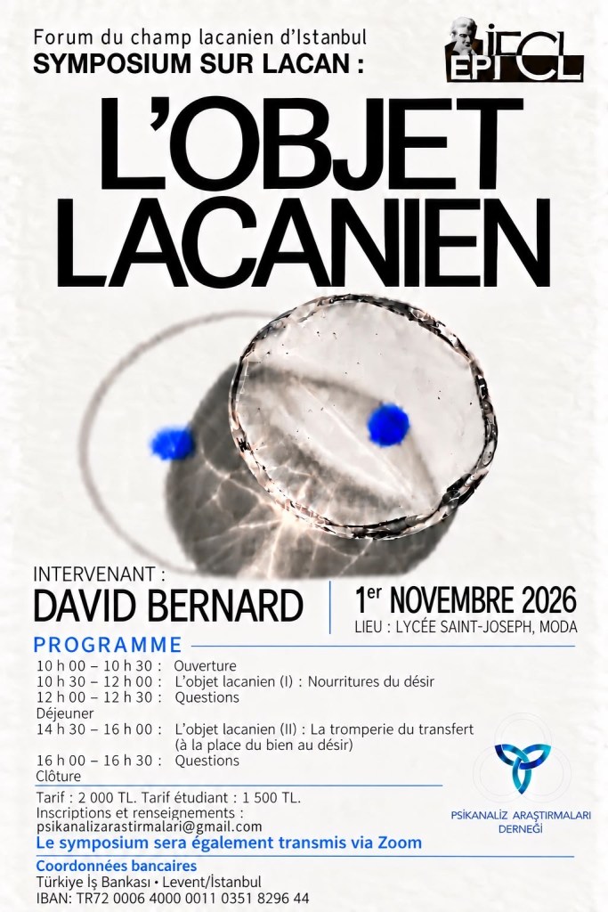 Symposium sur Lacan 2026 : L'objet lacanien affiche