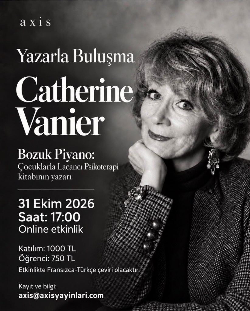 Yazarla Buluşma: Catherine Vanier, 31 Ekim 2026 afişi